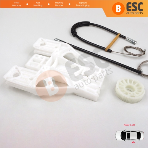 Power Window Regulator Repair Set Rear Left for Audi A4 S4 B8 8K 8KH 8K5 8K2 2008-2015 4/5 Door 8K0839461