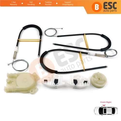 Window Regulator Repair Kit Front Right Door for Renault Megane MK2 2002-2008 4/5 Door 8201010925