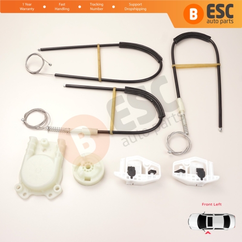 Window Regulator Repair Kit Front Left Door for Renault Megane MK2 2002-2008 4/5 Door 8201010926