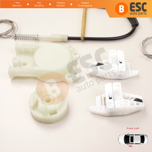 Window Regulator Repair Kit Front Left Door for Renault Megane MK2 2002-2008 4/5 Door 8201010926