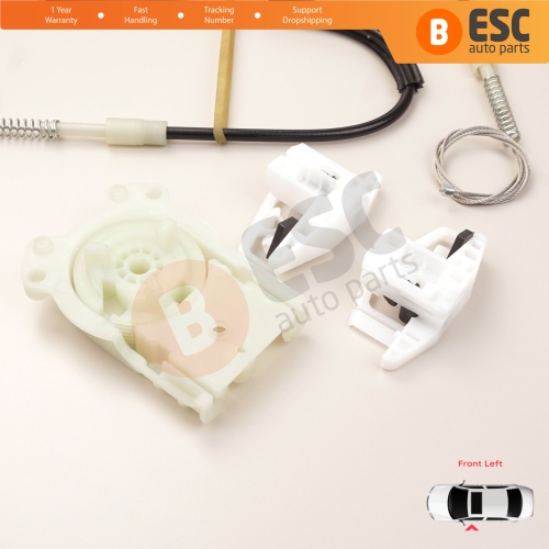 Window Regulator Repair Kit Front Left Door for Renault Megane MK2 2002-2008 4/5 Door 8201010926