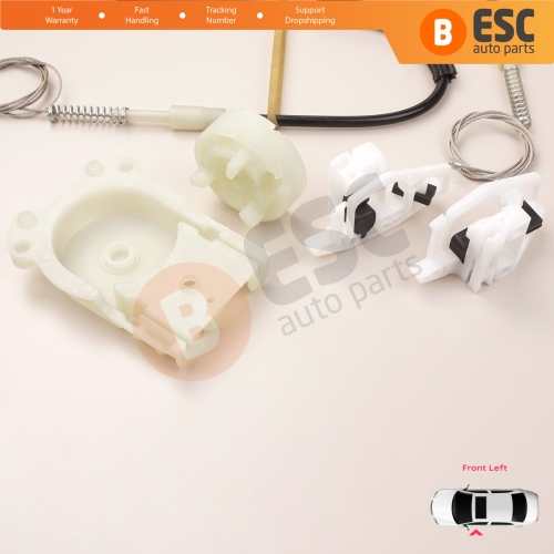 Window Regulator Repair Kit Front Left Door for Renault Megane MK2 2002-2008 4/5 Door 8201010926