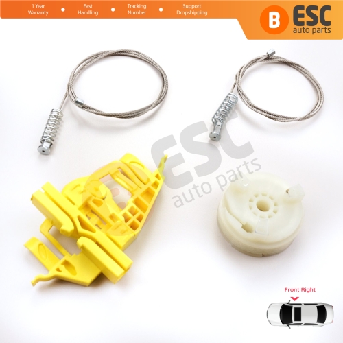 Window Regulator Repair Kit Front Right Door for Fiat Doblo MK2 263 2010-2020 Opel Combo D 51810879