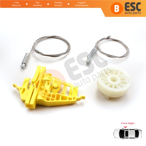 Window Regulator Repair Kit Front Right Door for Fiat Doblo MK2 263 2010-2020 Opel Combo D 51810879