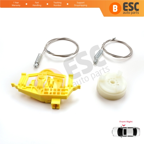 Window Regulator Repair Kit Front Right Door for Fiat Doblo MK2 263 2010-2020 Opel Combo D 51810879