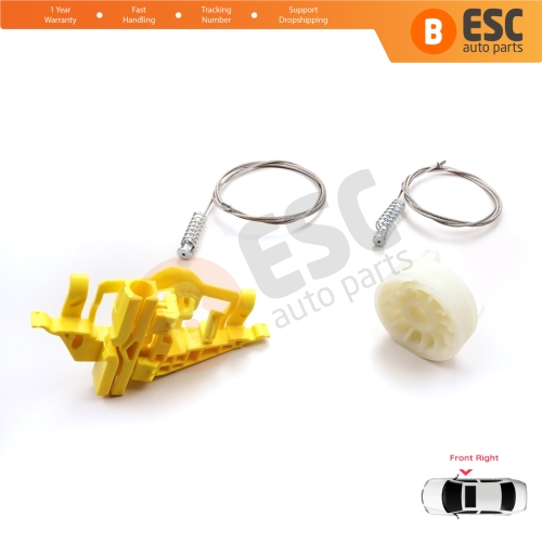 Window Regulator Repair Kit Front Right Door for Fiat Doblo MK2 263 2010-2020 Opel Combo D 51810879
