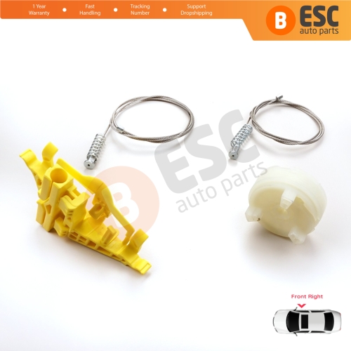 Window Regulator Repair Kit Front Right Door for Fiat Doblo MK2 263 2010-2020 Opel Combo D 51810879