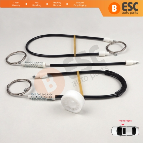 Window Regulator Repair Kit Front Right for Mercedes E Series W211 S211 2002-2009 4/5 Door A2117200446