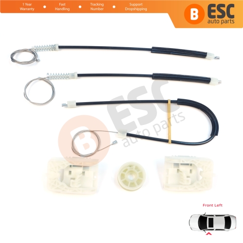 Window Regulator Repair Kit Front Left for Vauxhall Opel Astra J P10 MK6 2009-2016 4/5 Door 13350757
