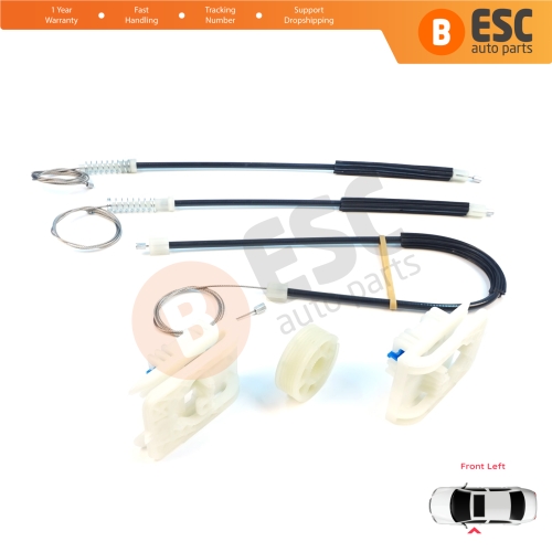 Window Regulator Repair Kit Front Left for Vauxhall Opel Astra J P10 MK6 2009-2016 4/5 Door 13350757