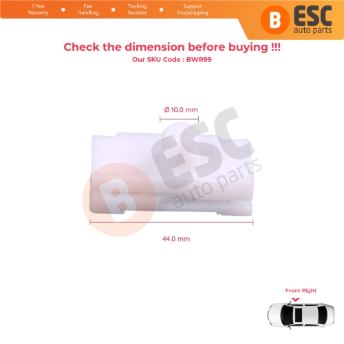 Window Regulator Repair Clips Front Right Door for Renault Megane MK1 X64 1996-2003 4/5 Door 7700834346