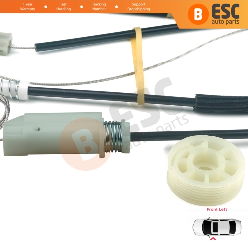 Window Regulator Repair Kit Left for Audi TT MK2 8J3 8J9 2006-2014 2-Door Coupe Convertible 8J0837461