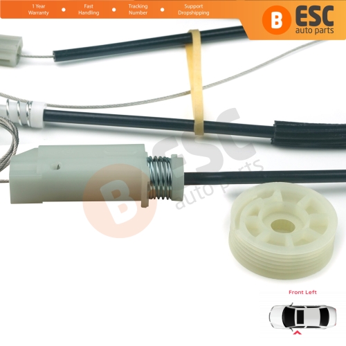 Window Regulator Repair Kit Left for Audi TT MK2 8J3 8J9 2006-2014 2-Door Coupe Convertible 8J0837461