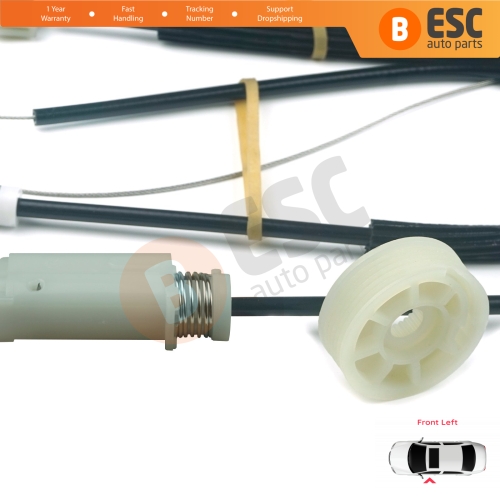 Window Regulator Repair Kit Left for Audi TT MK2 8J3 8J9 2006-2014 2-Door Coupe Convertible 8J0837461