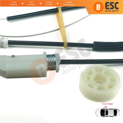 Window Regulator Repair Kit Right for Audi TT MK2 8J3 8J9 2006-2014 2-Door Coupe Convertible 8J0837462