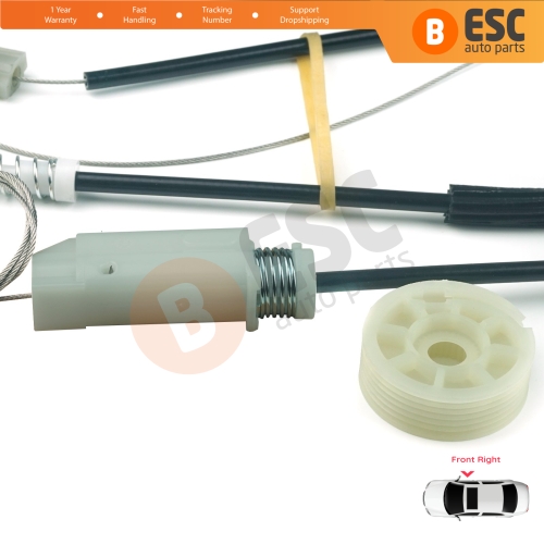 Window Regulator Repair Kit Right for Audi TT MK2 8J3 8J9 2006-2014 2-Door Coupe Convertible 8J0837462