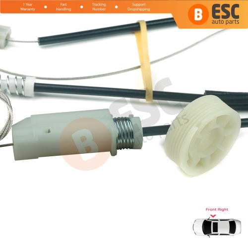 Window Regulator Repair Kit Right for Audi TT MK2 8J3 8J9 2006-2014 2-Door Coupe Convertible 8J0837462