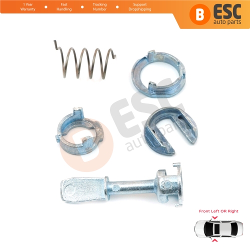Front Door Lock Barrel 45 mm Repair Kit for VW Golf MK4 IV 1J 1J1 1J5 1997-2005 Hatchback Variant 1U0837167