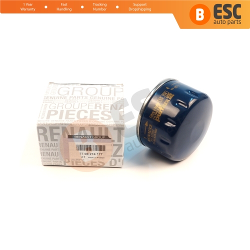Oil Filter Genuine Renault MAIS 7700274177 for Dacia Dokker Duster Lodgy Logan Sandero Solenza 