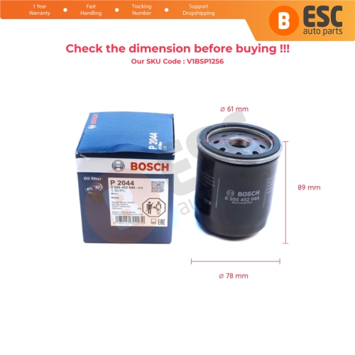 Oil Filter Genuine Bosch P 2044 0986452044 for Lexus ES GS IS LS SC RX LX GX