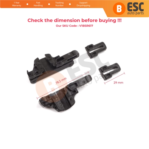 Sunroof Glass Rail Slider Slideway Bracket Set for Renault Megane Scenic MK2 3 Laguna MK3 Koleos Latitude Talisman