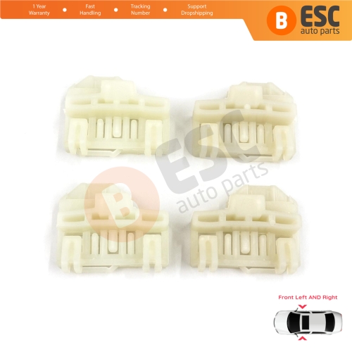 4 Pieces Window Regulator Repair Guide Clips Front Doors for Pontiac Grand Am Sunfire 1995-2005 Oldsmobile Alero Cutlass MK6 Chevrolet Cavalier Malibu GM1350126 GM1351126