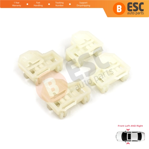 4 Pieces Window Regulator Repair Guide Clips Front Doors for Pontiac Grand Am Sunfire 1995-2005 Oldsmobile Alero Cutlass MK6 Chevrolet Cavalier Malibu GM1350126 GM1351126