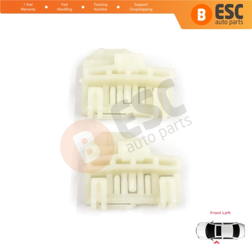 Window Regulator Repair Guide Clips Front Left for Pontiac Grand Am Sunfire 1995-2005 Oldsmobile Alero Cutlass MK6 Chevrolet Cavalier Malibu GM1350126