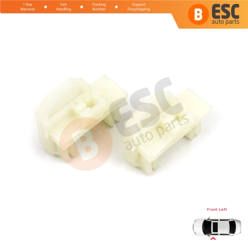 Window Regulator Repair Guide Clips Front Left for Pontiac Grand Am Sunfire 1995-2005 Oldsmobile Alero Cutlass MK6 Chevrolet Cavalier Malibu GM1350126