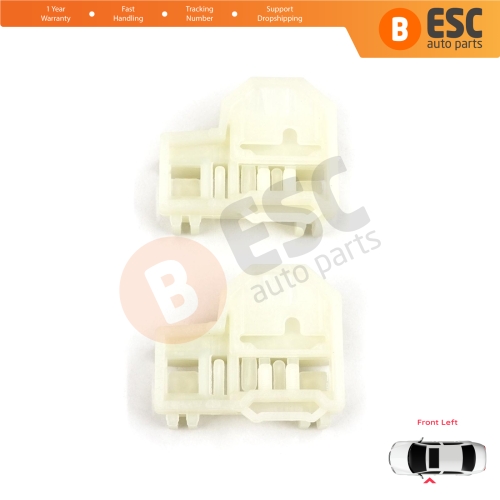 Window Regulator Repair Guide Clips Front Left for Pontiac Grand Am Sunfire 1995-2005 Oldsmobile Alero Cutlass MK6 Chevrolet Cavalier Malibu GM1350126