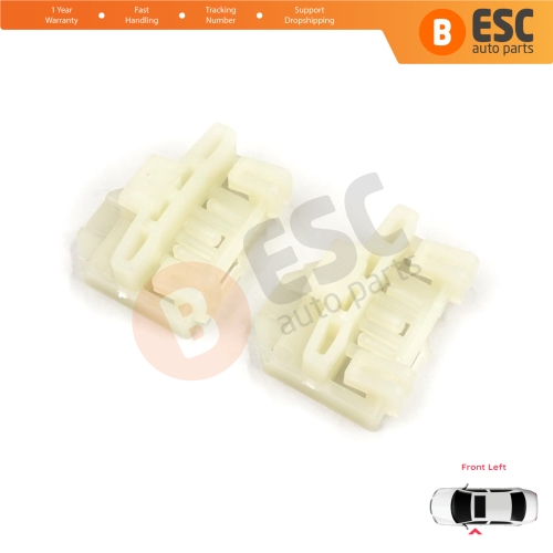 Window Regulator Repair Guide Clips Front Left for Pontiac Grand Am Sunfire 1995-2005 Oldsmobile Alero Cutlass MK6 Chevrolet Cavalier Malibu GM1350126