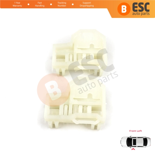 Window Regulator Repair Guide Clips Front Left for Pontiac Grand Am Sunfire 1995-2005 Oldsmobile Alero Cutlass MK6 Chevrolet Cavalier Malibu GM1350126