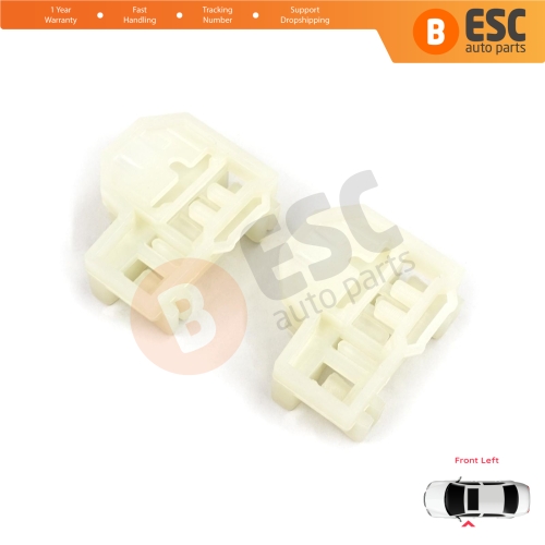 Window Regulator Repair Guide Clips Front Left for Pontiac Grand Am Sunfire 1995-2005 Oldsmobile Alero Cutlass MK6 Chevrolet Cavalier Malibu GM1350126