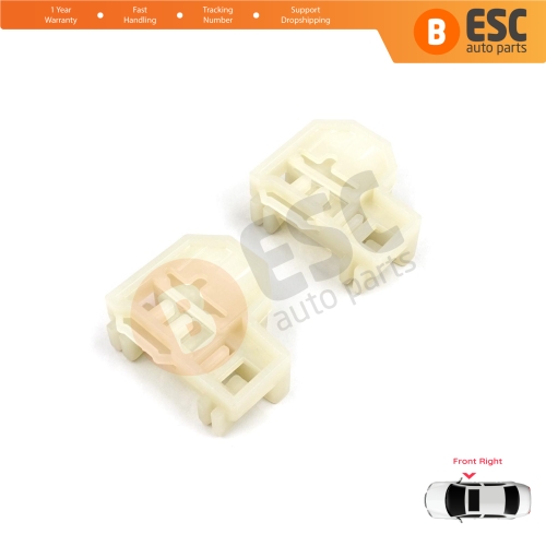 Window Regulator Repair Guide Clips Front Right for Pontiac Grand Am Sunfire 1995-2005 Oldsmobile Alero Cutlass MK6 Chevrolet Cavalier Malibu GM1351126