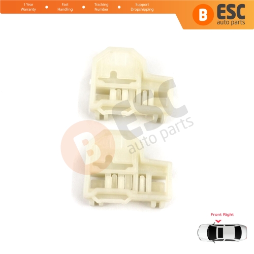 Window Regulator Repair Guide Clips Front Right for Pontiac Grand Am Sunfire 1995-2005 Oldsmobile Alero Cutlass MK6 Chevrolet Cavalier Malibu GM1351126