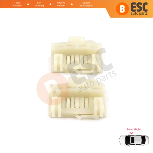 Window Regulator Repair Guide Clips Front Right for Pontiac Grand Am Sunfire 1995-2005 Oldsmobile Alero Cutlass MK6 Chevrolet Cavalier Malibu GM1351126