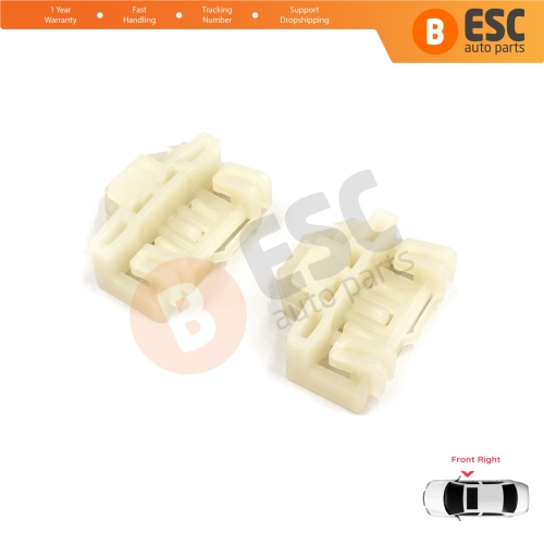 Window Regulator Repair Guide Clips Front Right for Pontiac Grand Am Sunfire 1995-2005 Oldsmobile Alero Cutlass MK6 Chevrolet Cavalier Malibu GM1351126
