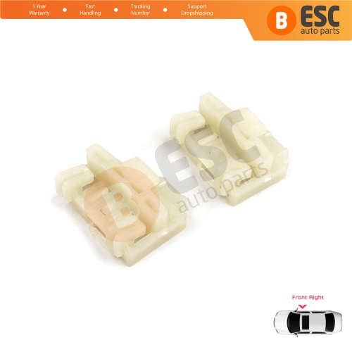 Window Regulator Repair Guide Clips Front Right for Pontiac Grand Am Sunfire 1995-2005 Oldsmobile Alero Cutlass MK6 Chevrolet Cavalier Malibu GM1351126