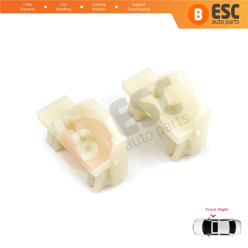 Window Regulator Repair Guide Clips Front Right for Pontiac Grand Am Sunfire 1995-2005 Oldsmobile Alero Cutlass MK6 Chevrolet Cavalier Malibu GM1351126