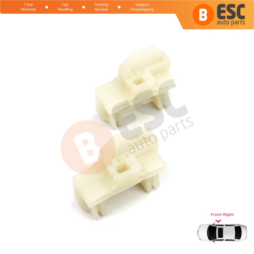 Window Regulator Repair Guide Clips Front Right for Pontiac Grand Am Sunfire 1995-2005 Oldsmobile Alero Cutlass MK6 Chevrolet Cavalier Malibu GM1351126