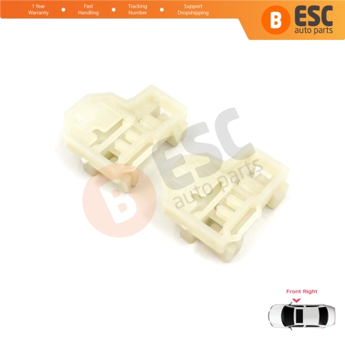 Window Regulator Repair Guide Clips Front Right for Pontiac Grand Am Sunfire 1995-2005 Oldsmobile Alero Cutlass MK6 Chevrolet Cavalier Malibu GM1351126