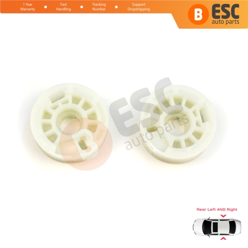 Window Regulator Repair Cable Roll Gear Reel Wheel Pulley Rear Left Right Door for Kia Ceed Cee'd MK2 JD 2012-2018 5-Door