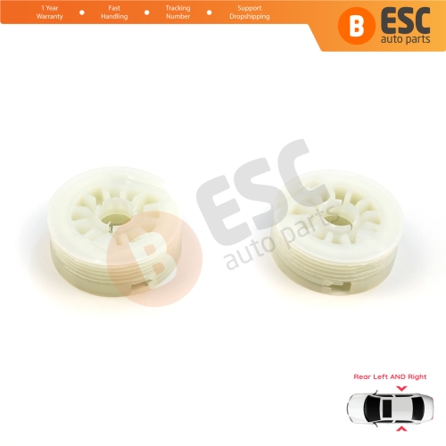 Window Regulator Repair Cable Roll Gear Reel Wheel Pulley Rear Left Right Door for Kia Ceed Cee'd MK2 JD 2012-2018 5-Door