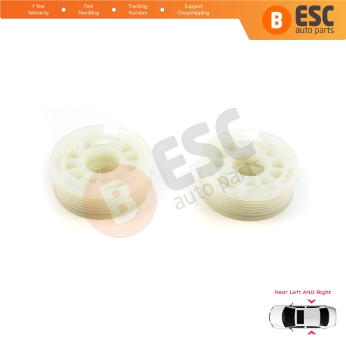 Window Regulator Repair Cable Roll Gear Reel Wheel Pulley Rear Left Right Door for Kia Ceed Cee'd MK2 JD 2012-2018 5-Door