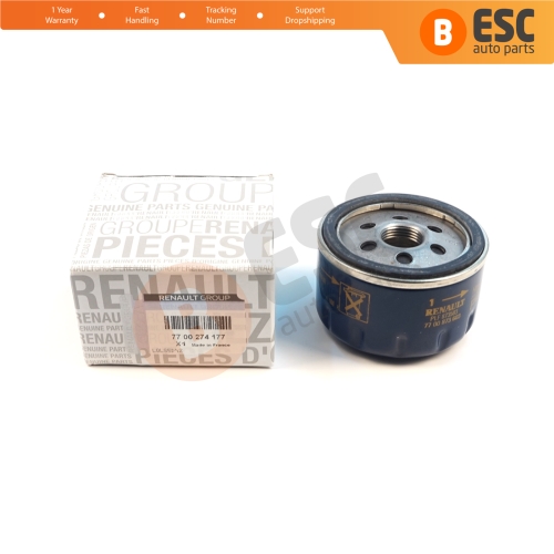 Oil Filter Genuine Renault MAIS 7700274177 for VAZ Lada Largus K7M K4M 2012-On 5-Door Station Wagon Van Cross