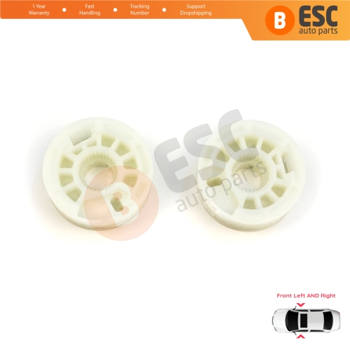 Window Regulator Repair Cable Roll Gear Reel Wheel Pulley Front Left Right Door for Hyundai I30 MK2 GD 2011-2017 Kia Ceed MK2 JD 2012-2018 5-Door