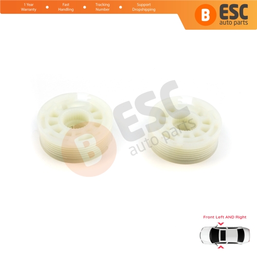 Window Regulator Repair Cable Roll Gear Reel Wheel Pulley Front Left Right Door for Hyundai I30 MK2 GD 2011-2017 Kia Ceed MK2 JD 2012-2018 5-Door