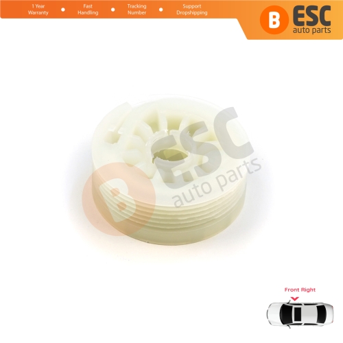 Window Regulator Repair Cable Roll Gear Reel Wheel Pulley Front Right Door for Hyundai I30 MK2 GD 2011-2017 Kia Ceed MK2 JD 2012-2018 5-Door