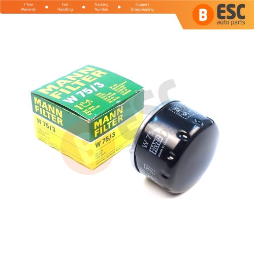 Oil Filter Genuine MANN W75/3 W 75/3 7700274177 for Mitsubishi Carisma Space Star Suzuki Grand Vitara Jimny Samurai