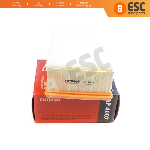 Air Insert Filter Genuine FILTRON AP 4007 for Renault Clio MK2 Duster 1 Espace 3 4 Kangoo 1 2 Laguna 1 2 Logan 1 2 Megane 1 2 Scenic 1 2 Thalia 1 2 Trafic 2